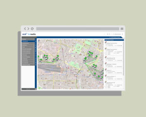 mockup of branded enerchart showing a map